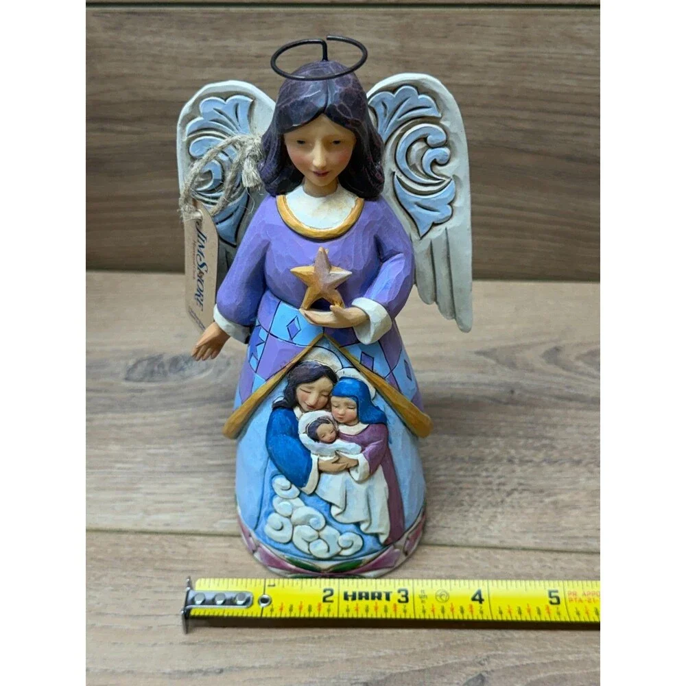 Jim Shore Heartwood Creek Starlit Serenity Angel Nativity Resin Figurine